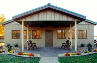 Main Entrance of Langham Outdoors Lodge building